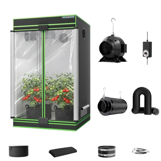 MIMEO indoor grow tent kit with LED grow light, inline fan, carbon filter, and stealth hydroponics setup for home gardening