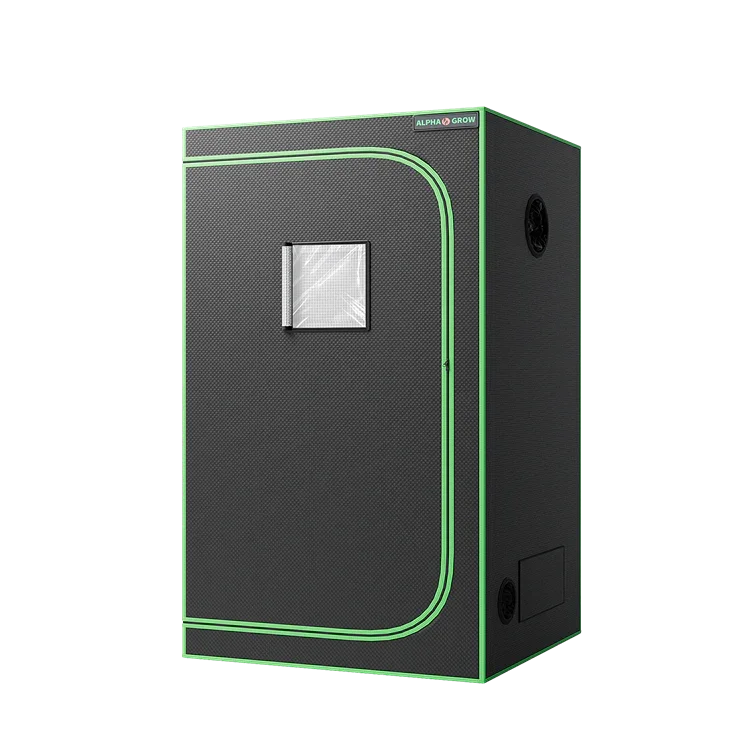 MIMEO indoor grow tent with LED light, inline fan, and carbon filter for stealth hydroponics setup