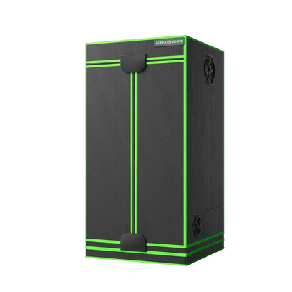 MIMEO Alpha Grow indoor grow tent with LED grow light and inline fan for stealth hydroponics setup