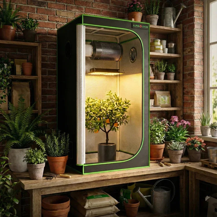 MIMEO Grow Tent with LED Grow Light for Indoor Hydroponics, Stealth Plant Growing Setup