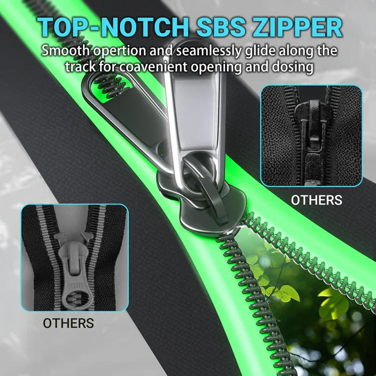 MIMEO grow tent with top-notch SBS zipper for smooth, secure access in indoor hydroponics setups