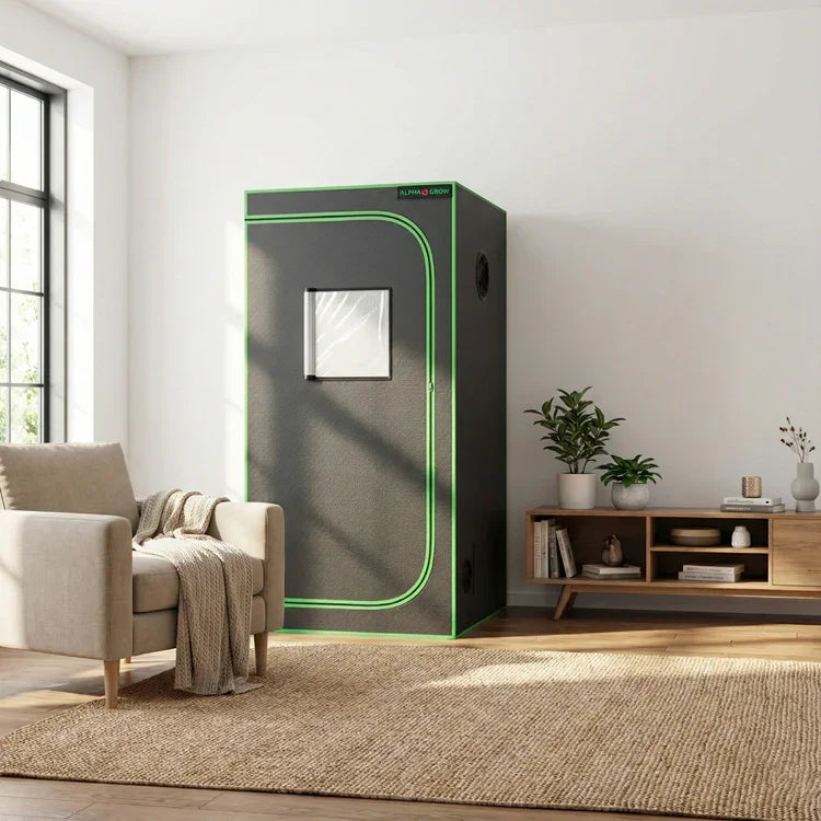 MIMEO Stealth Grow Tent with LED Light for Indoor Hydroponics – Turnkey Kit