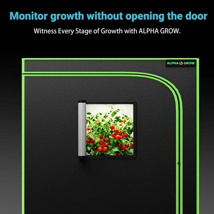 MIMEO Grow Tent with viewing window for stealth indoor gardening and hydroponics monitoring